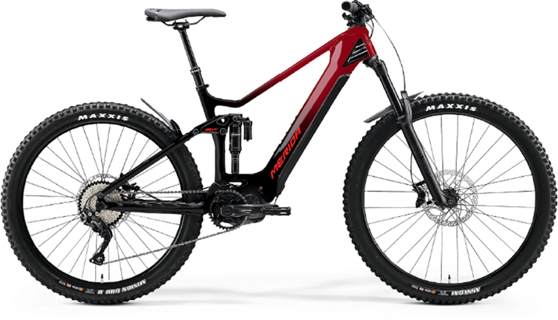 2023 Merida eOne-Sixty 9000 Electric Bike in Red